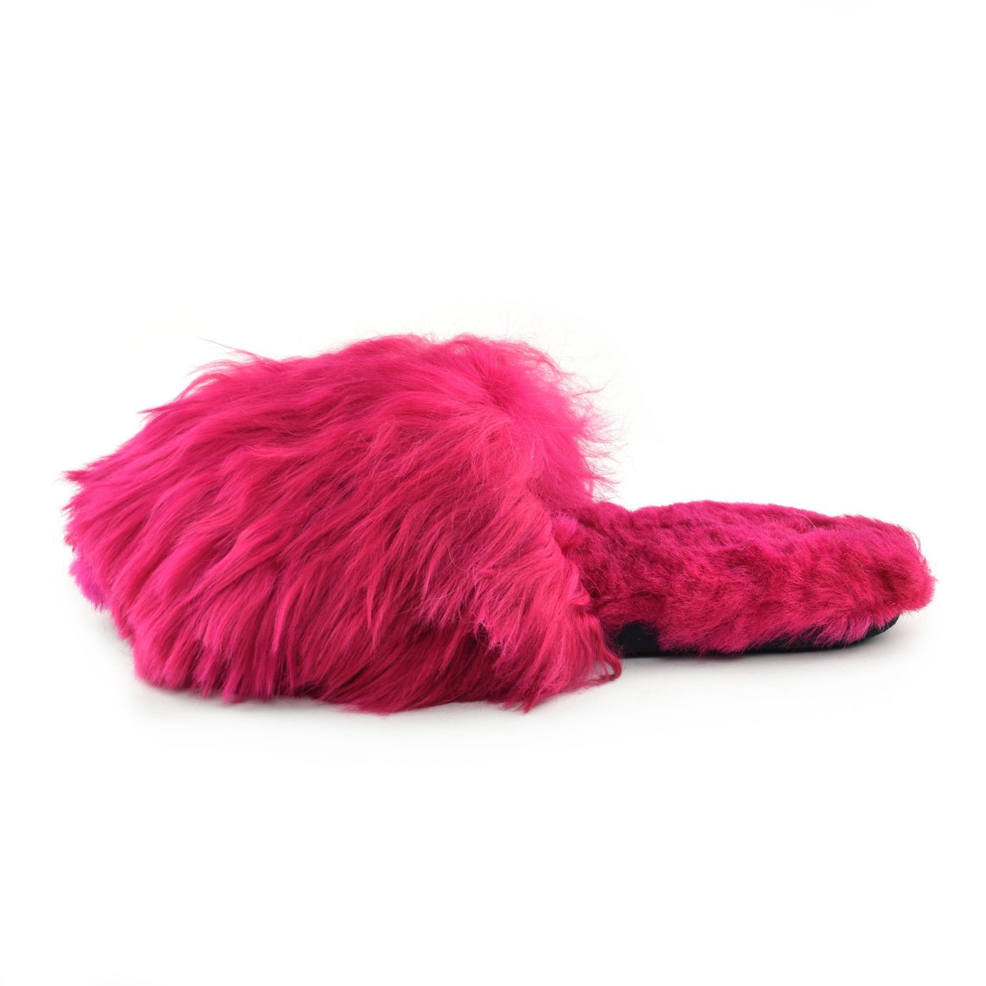 Suri Alpaca Slipper Fuchsia - Ariana Bohling